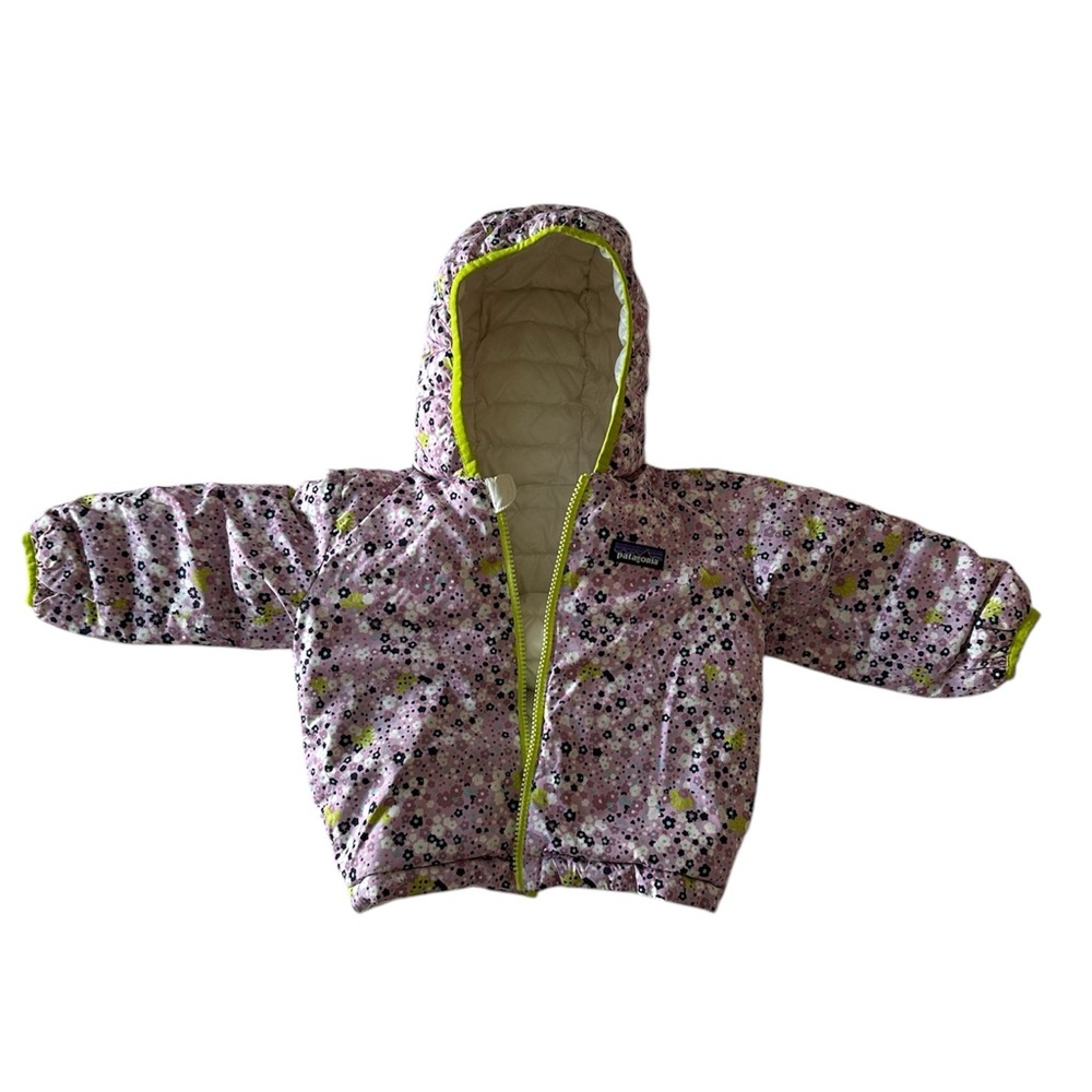 Kids Reversible Down Hoodie Coat